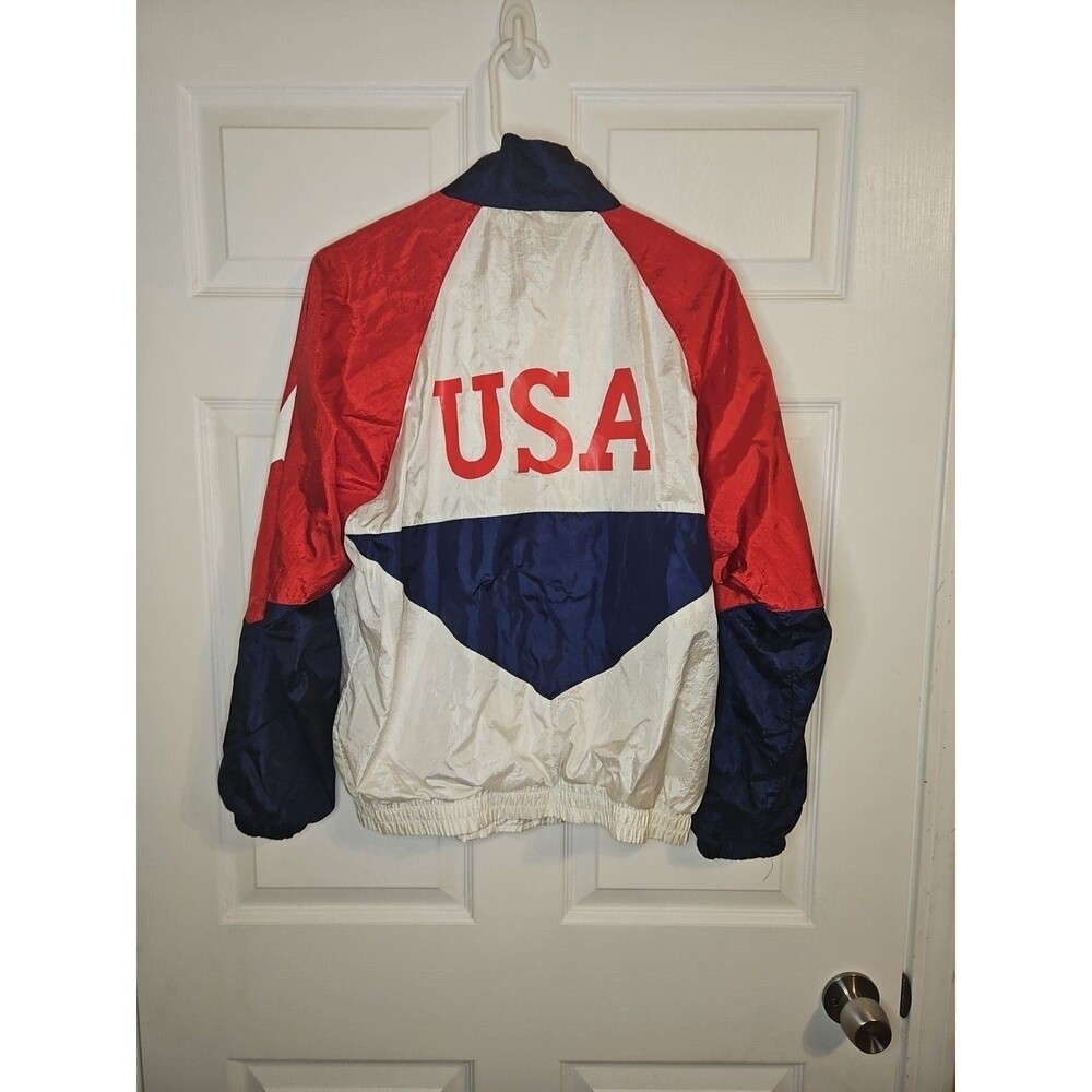 Vintage USA Official Olympic Windbreaker Avon Products 1980's/90's Men's L Large